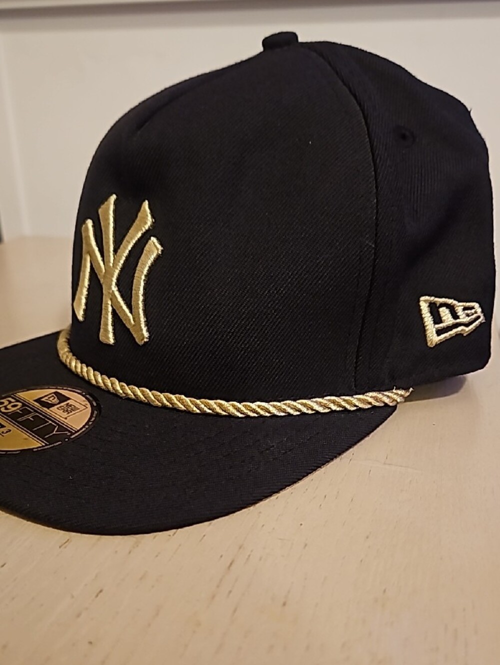 New Era Black & Gold NY Rope 59FIFTY Fitted Hat